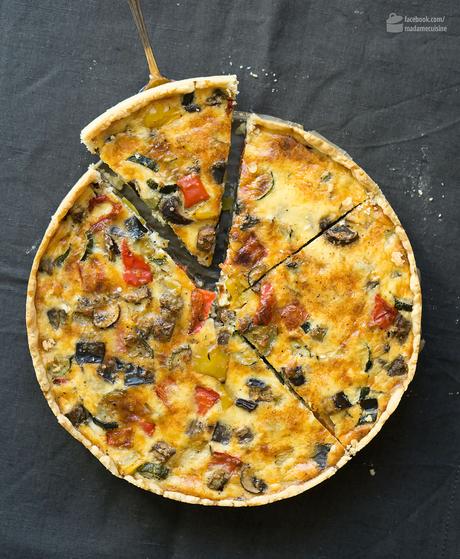 Ratatouille-Quiche (Gemüsekuchen) | Madame Cuisine Rezept