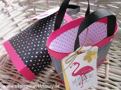 Mini-Handtasche (Box in a bag) für die Katalogparty + ANLEITUNG