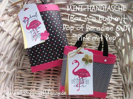 Mini-Handtasche (Box in a bag) für die Katalogparty + ANLEITUNG