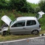 Unfall Erfenbach mit Pkw überschlagen