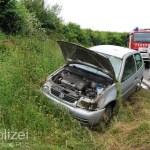 Unfall Erfenbach mit Pkw überschlagen