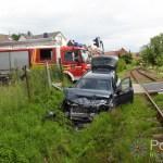 Bahnunfall Katzweiler Pkw kollidiert mit Regionalbahn