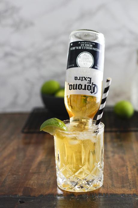 Upside down Corona Frozen Margarita