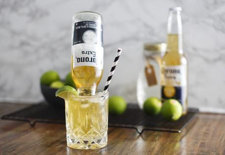 Upside down Corona Frozen Margarita