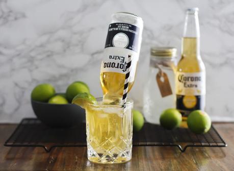 Upside down Corona Frozen Margarita