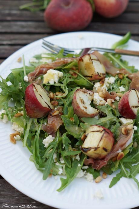 Sommer Pfirsich Salat