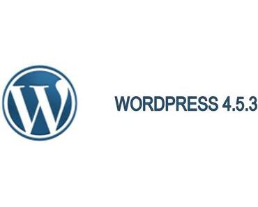 Neue WordPress-Version 4.5.3 zum Wochenende