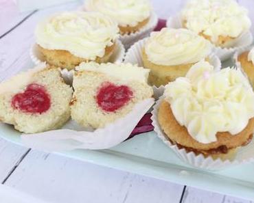 Cupcakes mit Herzkern | Herz Cupcakes