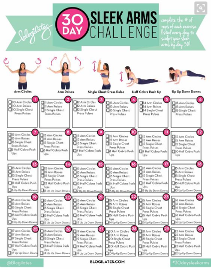30 Day Workout Challenges