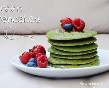 {Clean Eating} Grüne Pancakes