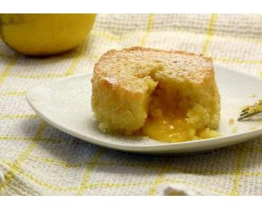 Rezept: Zitronen Lavacake mit Lemon Curd