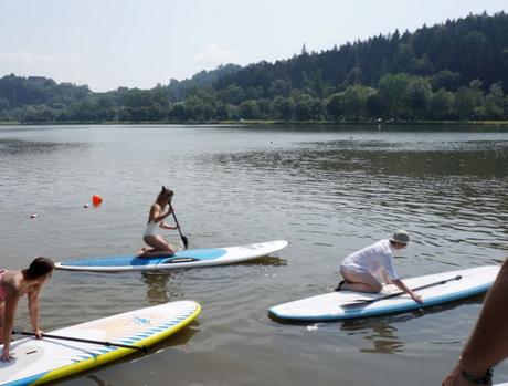 Stand Up Paddling am Sulmsee