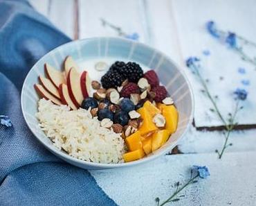 Joghurt Reis Bowl mit Obst