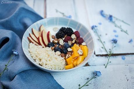 Joghurt Reis Bowl mit Obst