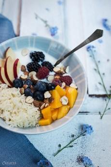 Joghurt Reis Bowl mit Obst