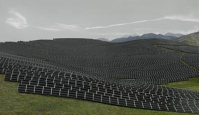 Ausstellung in der Kunstsammlung NRW: Andreas Gursky – nicht abstrakt (Foto: Andreas Gursky, Les Mées, 2016, © Andreas Gursky, VG Bild-Kunst, Bonn 2016, Courtesy Sprüth Magers)