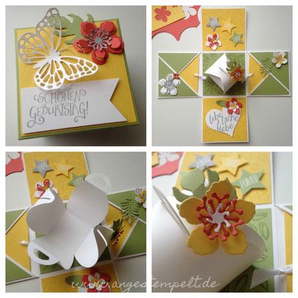Explosionsbox zum Geburtstag mit Stampin´Up! - Patricia Stich 2016