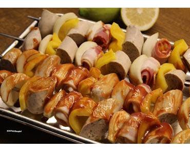 Bratwurst-Schaschlik