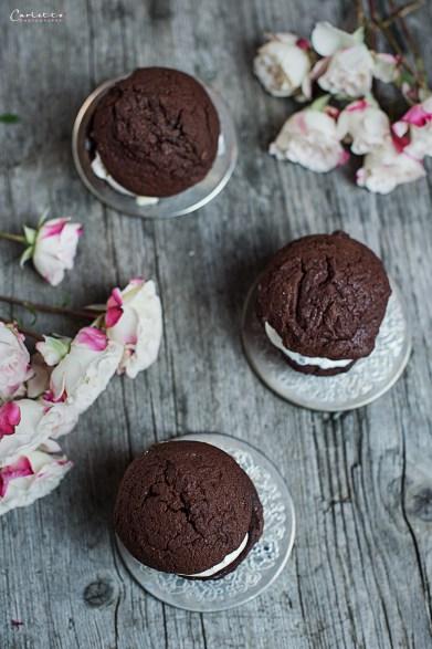 Whoopie Pies mit Chocolate Chip Eis mit Buchtipp