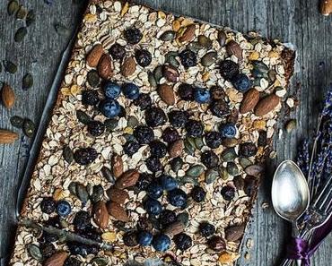 Gesunde Schwarzbeer Frühstücksriegel