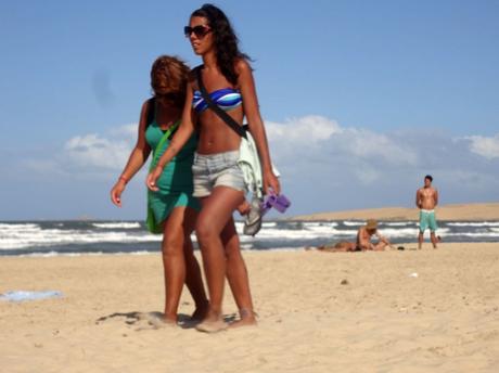 Kubanerinnen am Strand