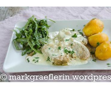 Lens: Filet mignon de porc à l’Avesnoise (Schweinefilet mit Käsesauce)