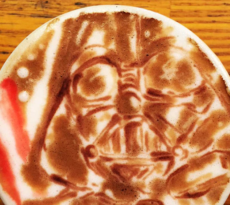 Star Wars Kaffee Kunst Coffee Art Darth Vader Japan