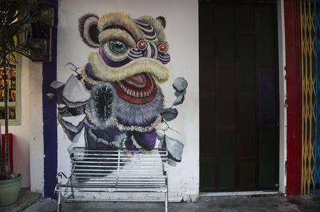 Lion-Dance-Streetart-Georgetown-Penang-Rundgang