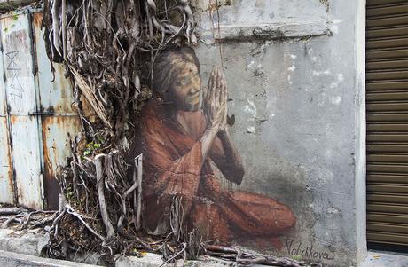 Indian-Woman-Streetart-Volchkova-Penang