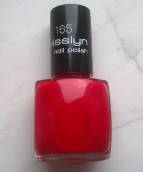 Misslyn nail polish 165 red-hot + Aufgebraucht :)