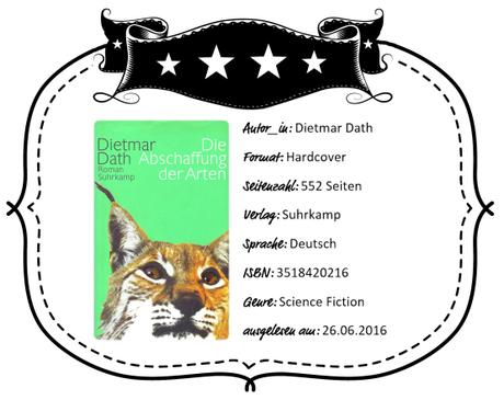 Dietmar Dath – Die Abschaffung der Arten