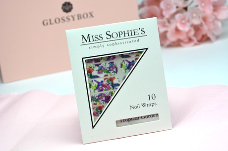 Glossybox Unboxing Miss Sophie's Nail Wraps | Tropical Garden
