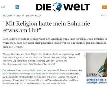 Attentäter von Nizza entstammt einer aktenkundigen Terroristenfamilie