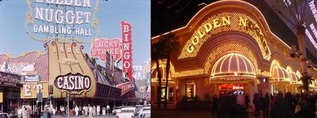 Das Golden Nugget in Las Vegas Downtown im Vergleich 1962 zu heute