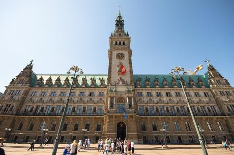 Das Rathaus in Hamburg