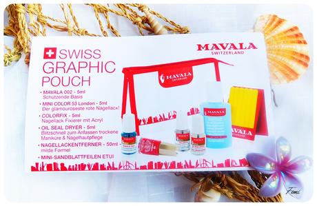 Mavala - Swiss Graphic Pouch - gefülltes Reisetäschchen