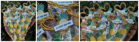 Butterplätzchen in Ananasform mit Zuckerguss = Sommerplätzchen - Patricia Stich 2016 SU