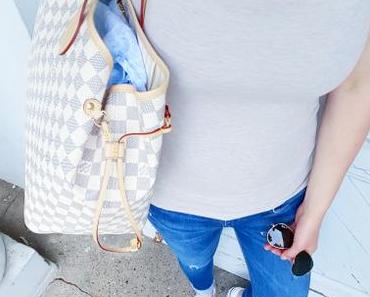 MOM Uniform mit Jeans, T, Converse und der LV Neverfull GM