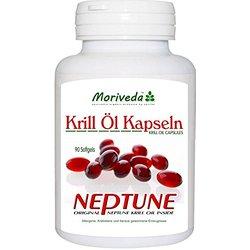 Krill Öl 90 Kapseln mit NEPTUNE Premium Krillöl Omega 3,6,9 und Astaxanthin Höchstwerte (1x90)