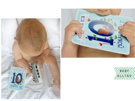 10 Monate Babyglück - Milestonecards