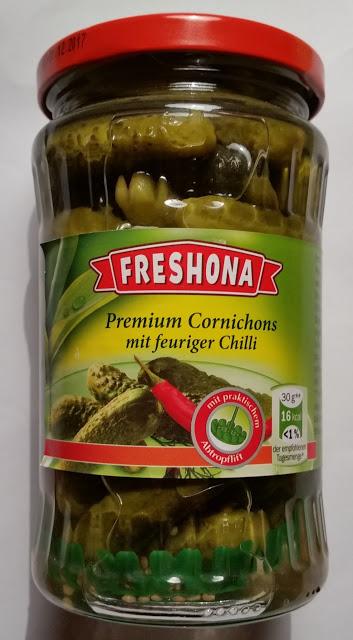 LIDL - Freshona Premium Cornichons mit feuriger Chilli