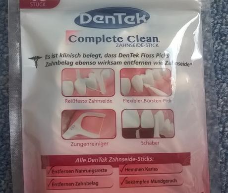 DenTek Complete Clean Zahnseide-Stick Minze + essence nail polish remover hardening (strawberry & passion fruit fragrance)
