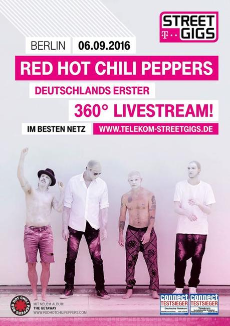 Telekom Street Gigs – Red Hot Chili Peppers live und exklusiv – wie immer gibt’s die Tickets nur zu gewinnen!