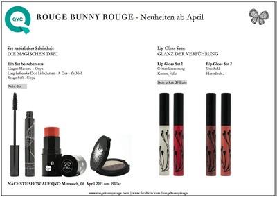 Endlich ist es soweit: Die Neuheiten von Rouge Bunny Rouge  die ab  April bei QVC erhältlich sind.