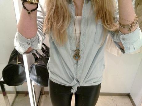 Leather and Jeans.