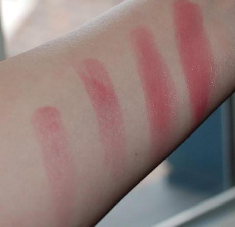 Chanel Rouge Coco Shine Romance Swatches