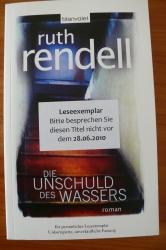 [Neuzugang] Die Unschuld des Wassers - Ruth Rendell