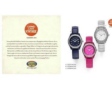 Fossil läutet die Sommer Saison mit Vintage Styles ein!
