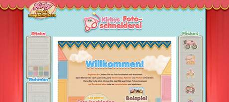 Die Fotoschneiderei von Nintendo mit Kirby