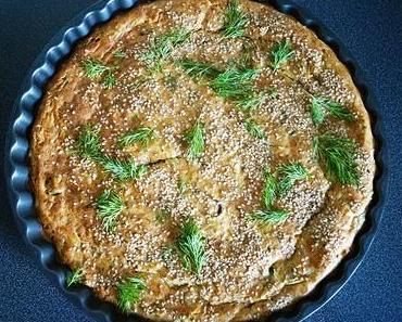 Ein herzhafter Kuchen mit Zucchini und Feta